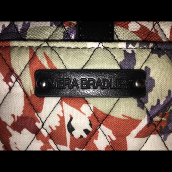 Vera Bradley Slim Saddle in Painted Feathers - Picture 3 of 7